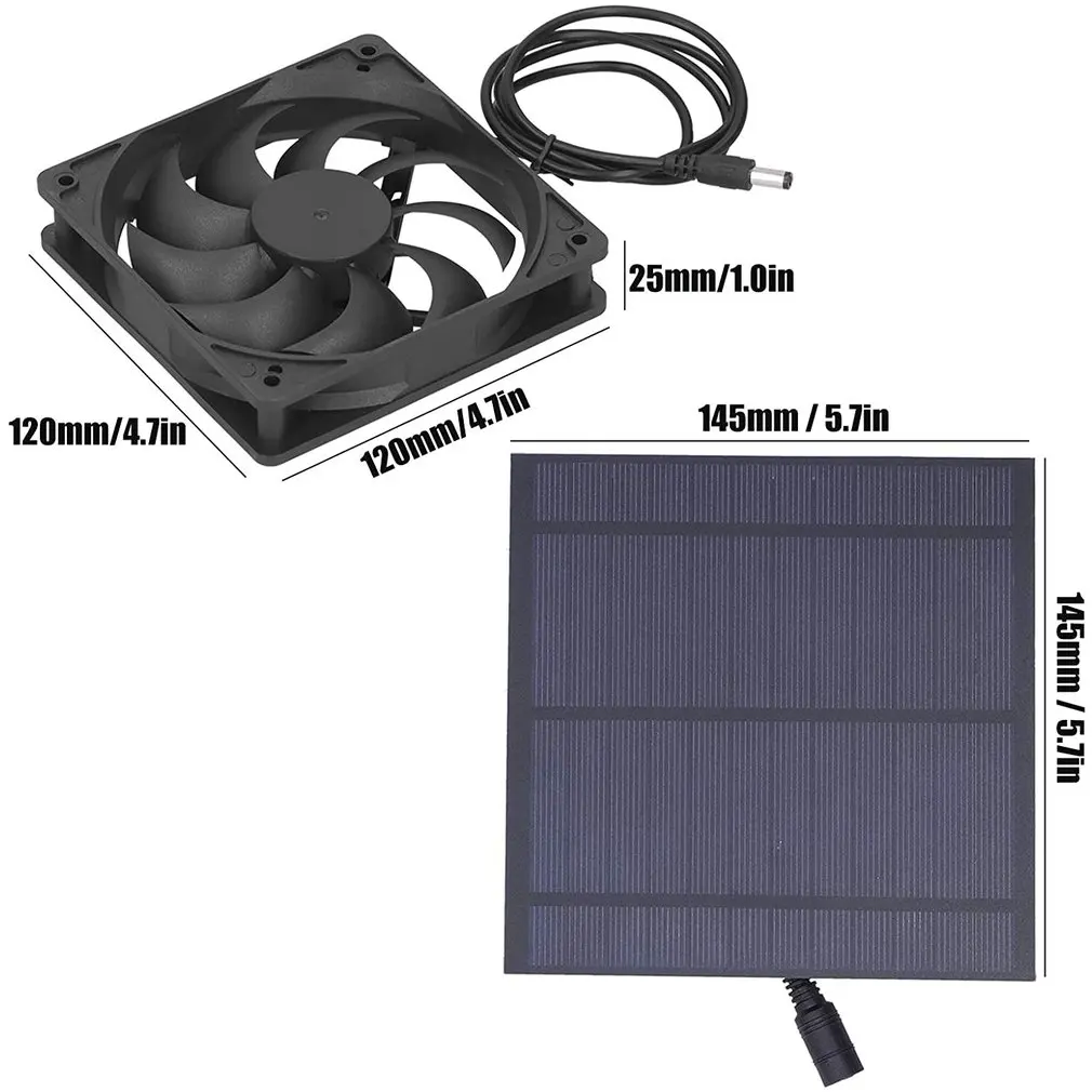 5W 4 Inches Solar Panel Board With Ventilation Fan For Greenhouse Chicken House Cooling Outdoor Solar Panel Cooling Fan
5W 4 Inches Solar Panel Board With Ventilation Fan For Greenhouse Chicken House Cooling Outdoor Solar Panel Cooling Fan