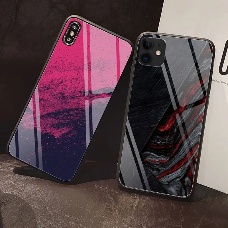 Color art painting Phone Case Tempered Glass For iPhone 12 Pro Max Mini 11 XR XS MAX 8 X 7 6S 6 Plus SE 2020 case | Мобильные