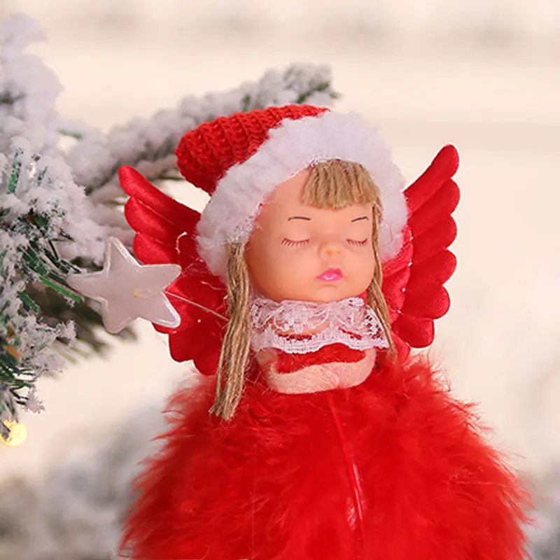 Новогодний 2021 Рождественский Ангел девочка куклы орнамент с рождественской