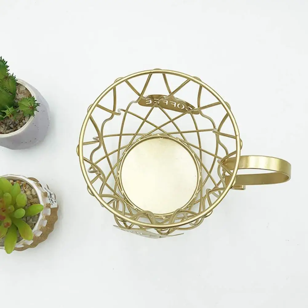 Fruit Plate Durable Mug Shape Iron Coffee Capsule Storage Basket for Decorating
Fruit Plate Durable Mug Shape Iron Coffee Capsule Storage Basket for Decorating