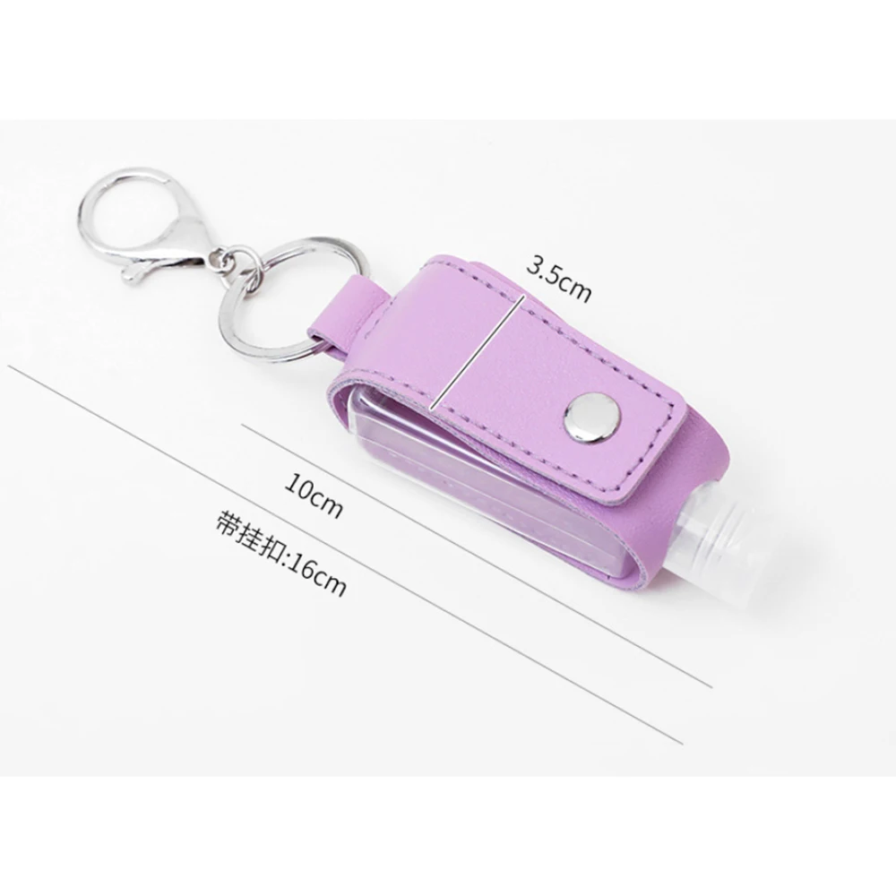 30ml Disinfect Hand Sanitizer Leather Keychain Holder Travel Bottle Refillable Containers Reusable Bottles With Keychain
30ml Disinfect Hand Sanitizer Leather Keychain Holder Travel Bottle Refillable Containers Reusable Bottles With Keychain
