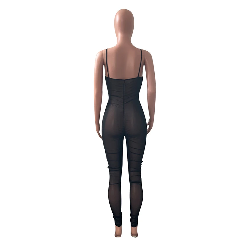Kricesseen Sexy Black Mesh See Through Skinny Long Pant Jumpsuit Women Summer Strap Bandage Bodycon Clubwear One Pieces Romper
Kricesseen Sexy Black Mesh See Through Skinny Long Pant Jumpsuit Women Summer Strap Bandage Bodycon Clubwear One Pieces Romper