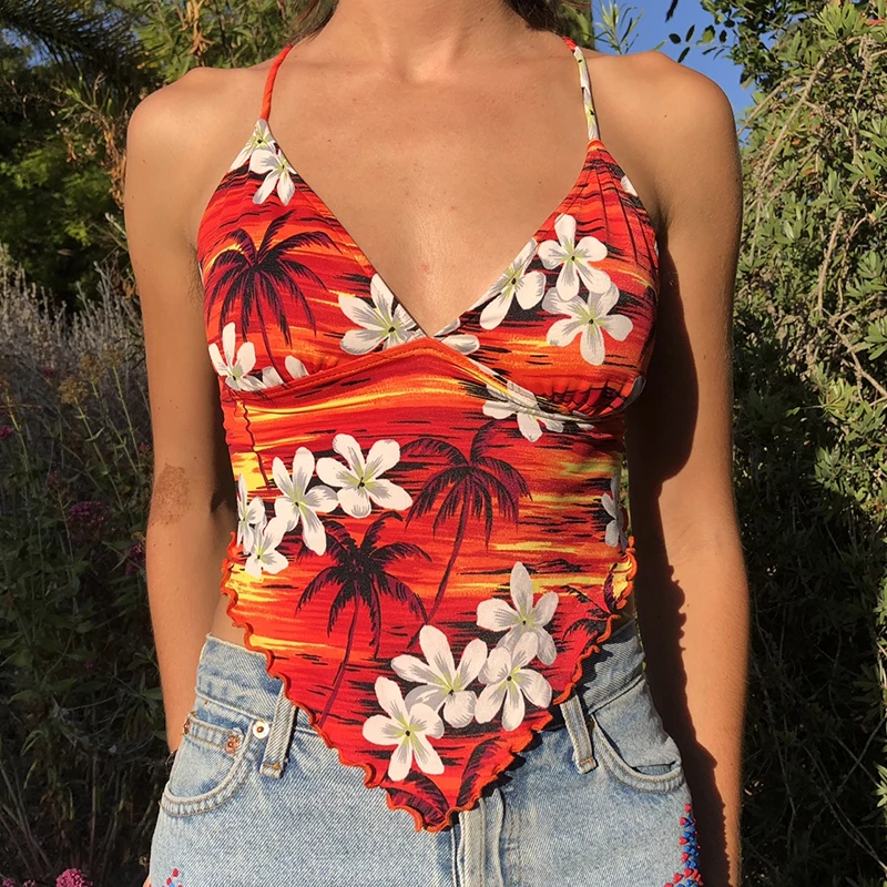 Костюм с сексуальным вырезом и открытой спиной, сексуальное Y2K майка свободного покроя женская летняя обувь Цветочный принт укороченный бю...
Костюм с сексуальным вырезом и открытой спиной, сексуальное Y2K майка свободного покроя женская летняя обувь Цветочный принт укороченный бю...