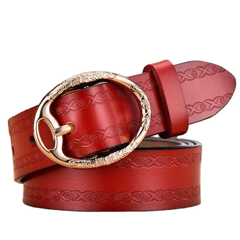 ELEGZO Genuine Leather Belt For Women High Quality Vintage Cow Leather Belt Female Jeans Casual Belt Network Hot Selling
ELEGZO Genuine Leather Belt For Women High Quality Vintage Cow Leather Belt Female Jeans Casual Belt Network Hot Selling