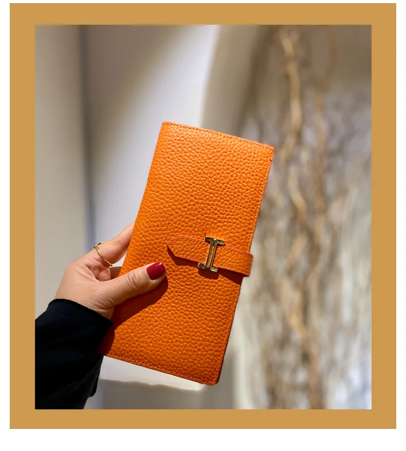 Standard Long Soft Cow Leather Hasp Wallet Women Niche Design New Ladies Multi-function Folding Wallet womens wallet
Standard Long Soft Cow Leather Hasp Wallet Women Niche Design New Ladies Multi-function Folding Wallet womens wallet