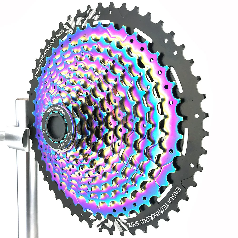 Mountain Bike Flywheel 11-Speed 11-50T Large Flywheel Colorful Electroplating Ultra-Light Card Climbing Cone Pulley
Mountain Bike Flywheel 11-Speed 11-50T Large Flywheel Colorful Electroplating Ultra-Light Card Climbing Cone Pulley
