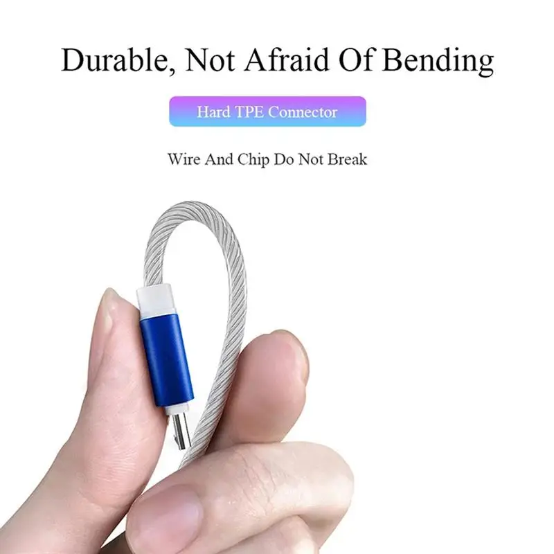 Quick Charge USB Colourful Cable USB LED Flowing Charger Cable For Phone Charging Cable For Ios Mirco Type C
Quick Charge USB Colourful Cable USB LED Flowing Charger Cable For Phone Charging Cable For Ios Mirco Type C