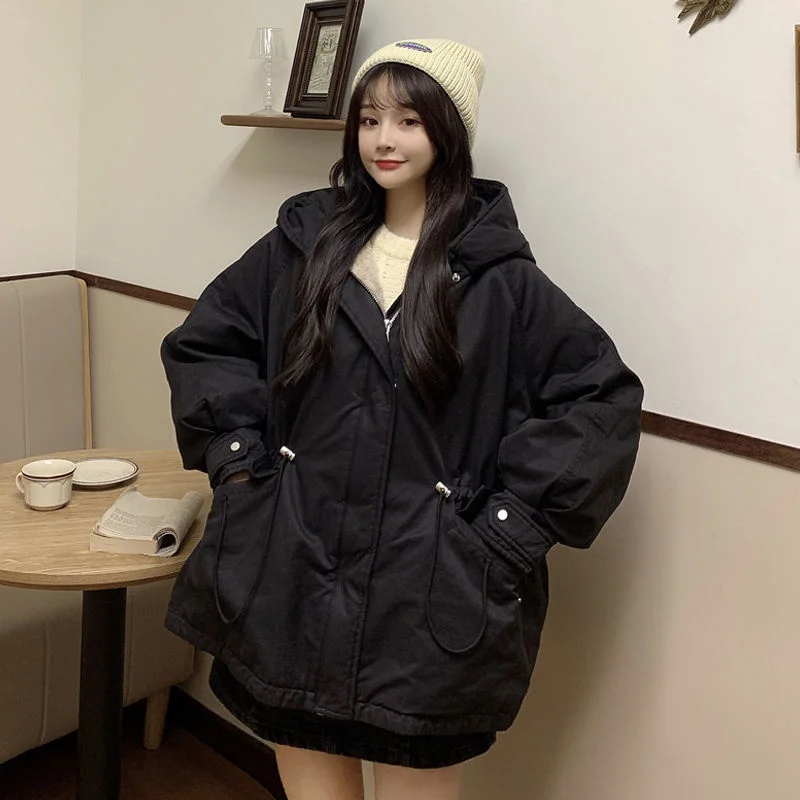 Thickened Cotton Padded Clothes Women's Autumn Winter Female Coat Kimono 2021 Korean Loose Plush Harajuku Womens Bomber Jacket
Thickened Cotton Padded Clothes Women's Autumn Winter Female Coat Kimono 2021 Korean Loose Plush Harajuku Womens Bomber Jacket