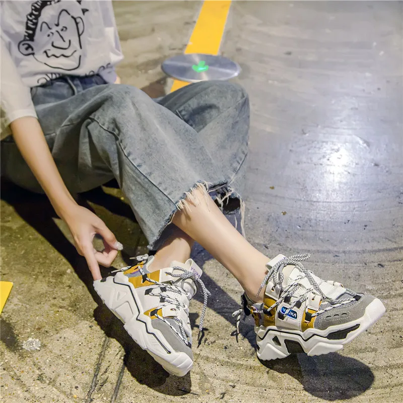 New shoes Woman Sneakers Spring Vulcanized Shoes Ladies Casual Shoes non-slip Lightweight Breathable dad Shoes Tenis Feminino 
New shoes Woman Sneakers Spring Vulcanized Shoes Ladies Casual Shoes non-slip Lightweight Breathable dad Shoes Tenis Feminino