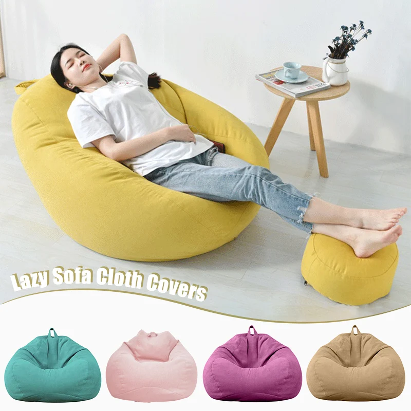 Candy Colors Lazy Sofa Cover Bean Bag Sofa Cover with Zipper Removable Washable Sofa Cover and Footstool Cover 
Candy Colors Lazy Sofa Cover Bean Bag Sofa Cover with Zipper Removable Washable Sofa Cover and Footstool Cover