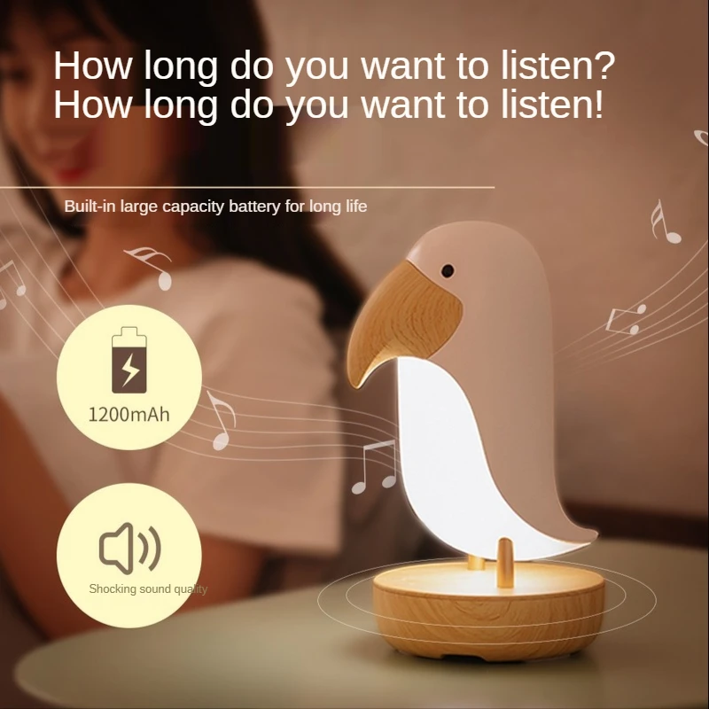 Светодиодный ночсветильник Toucan с USB и Bluetooth-динамиком, Современная Скандинавская настольная лампа, домашняя лампа для комнаты, украшение дл...
Светодиодный ночсветильник Toucan с USB и Bluetooth-динамиком, Современная Скандинавская настольная лампа, домашняя лампа для комнаты, украшение дл...