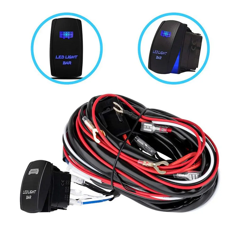 12V/40A Противотуманные фары Дневные Фары Светильник жгут проводов на переключатель включения/выключения светодиодный рабочий светильник пе...
12V/40A Противотуманные фары Дневные Фары Светильник жгут проводов на переключатель включения/выключения светодиодный рабочий светильник пе...
