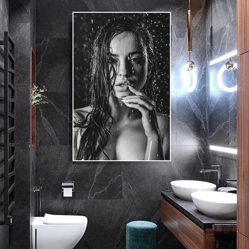 Modern Sexy Nude Women Canvas Painting Prints Nordic Black White Shower Women Poster Wall Art Picture Toilet Bathroom Home Decor
Modern Sexy Nude Women Canvas Painting Prints Nordic Black White Shower Women Poster Wall Art Picture Toilet Bathroom Home Decor
