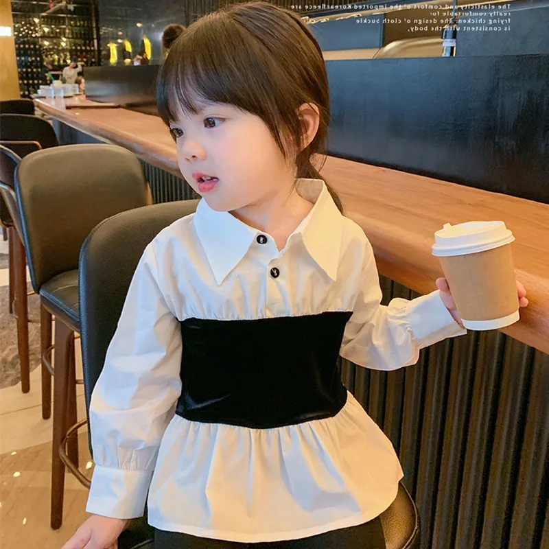 Girls' Shirt 2021 Spring New Children's Shirt Girls' Fashion Splicing Shirt Kids Clothes
Girls' Shirt 2021 Spring New Children's Shirt Girls' Fashion Splicing Shirt Kids Clothes
