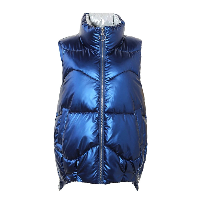 Women Down Cotton Tank Top Winter Warm Vest Blue Polyester High Collar Solid Short Parka Female Jackets Coats Sleeveless Sweater
Women Down Cotton Tank Top Winter Warm Vest Blue Polyester High Collar Solid Short Parka Female Jackets Coats Sleeveless Sweater