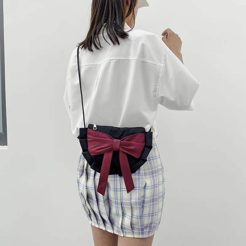 Fashion Bow knot Canvas Bag Harajuku Girls Small Square Handbag New Shoulder Diagonal Bag Women's Kawaii Messenger Bag
Fashion Bow knot Canvas Bag Harajuku Girls Small Square Handbag New Shoulder Diagonal Bag Women's Kawaii Messenger Bag