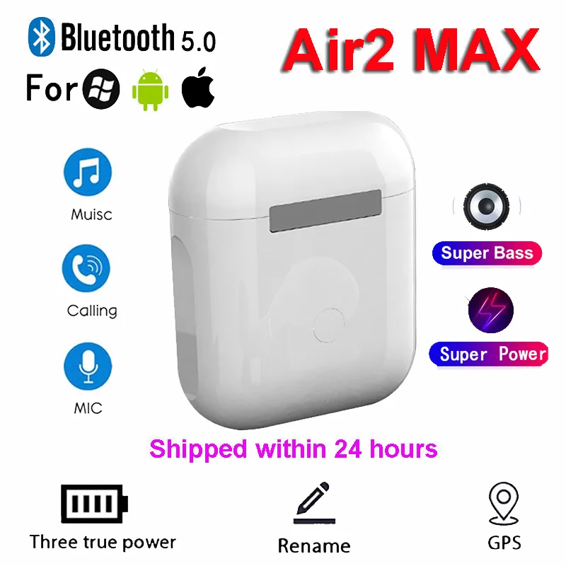 2021 New Air2 MAX TWS Wireless Earphone Rename Bluetooth 5.0 Super Earbuds PK i7 i9s i12 i14 i16 i1000 i2000 i9000PRO i90000MAX
2021 New Air2 MAX TWS Wireless Earphone Rename Bluetooth 5.0 Super Earbuds PK i7 i9s i12 i14 i16 i1000 i2000 i9000PRO i90000MAX