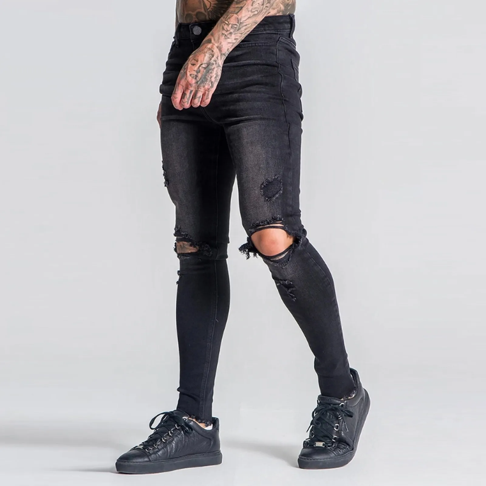 New Style Men Striped Zipper Denim Hole Vintage Pants Hip Hop Work Trousers Jeans Pants Male Trousers Tight Pants 2021 Hombre
New Style Men Striped Zipper Denim Hole Vintage Pants Hip Hop Work Trousers Jeans Pants Male Trousers Tight Pants 2021 Hombre