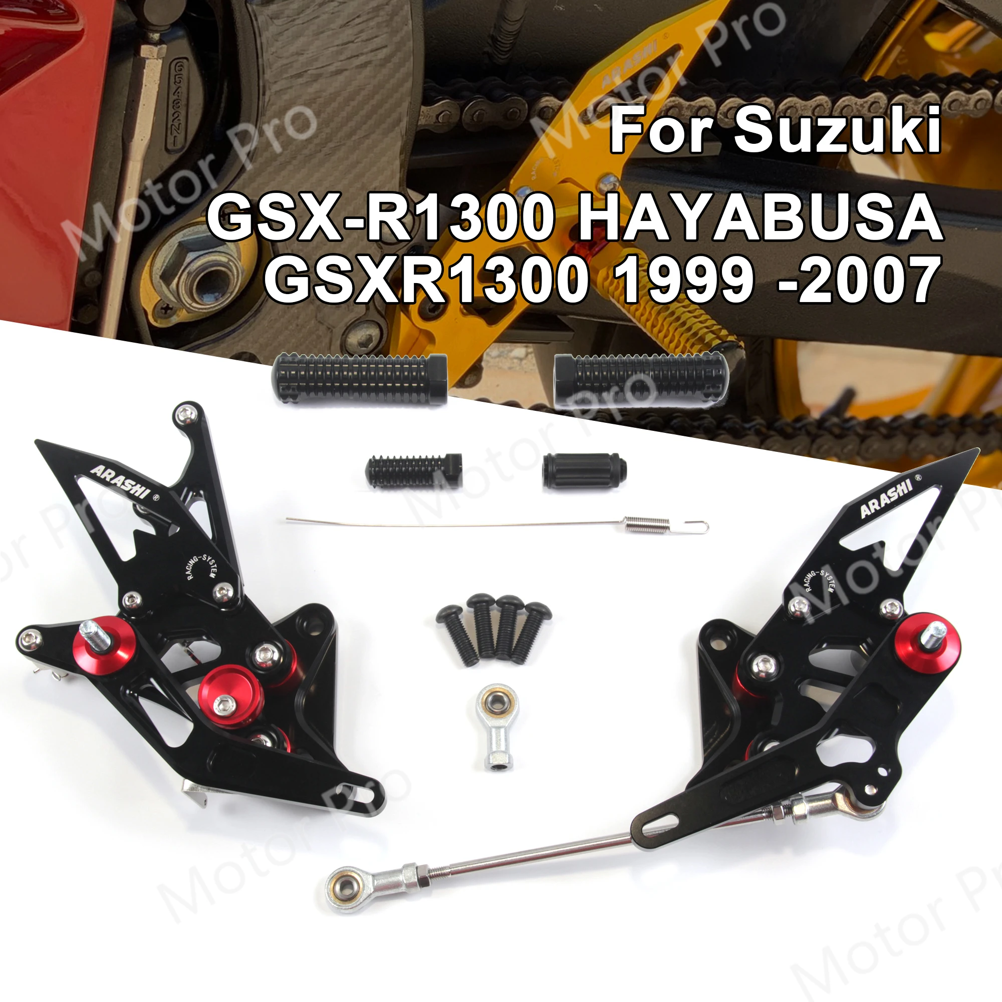 Регулируемые ножки для SUZUKI GSXR 1300 1999 - 2007 аксессуары для мотоциклов Peg Rearset GSX R GSX-R GSXR1300 Hayabusa
Регулируемые ножки для SUZUKI GSXR 1300 1999 - 2007 аксессуары для мотоциклов Peg Rearset GSX R GSX-R GSXR1300 Hayabusa