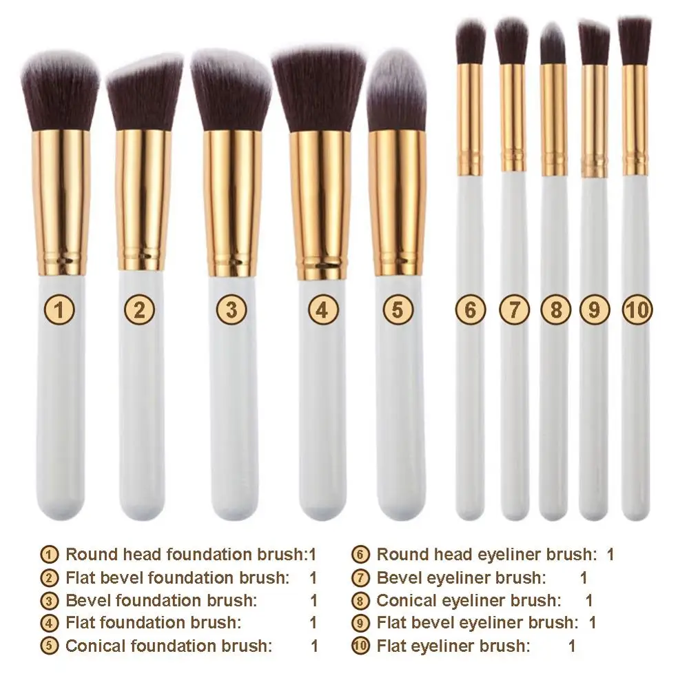 10Pcs Professional Makeup Brushes Set pincel maquiagem Cosmetics maquillaje Makeup Tool Powder Eyeshadow Cosmetic Pen 
10Pcs Professional Makeup Brushes Set pincel maquiagem Cosmetics maquillaje Makeup Tool Powder Eyeshadow Cosmetic Pen