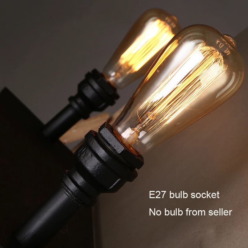Retro industrial lamp vintage wall light Bar living room study bedside light wood bookshelf art water pipe wall sconce lamp
Retro industrial lamp vintage wall light Bar living room study bedside light wood bookshelf art water pipe wall sconce lamp
