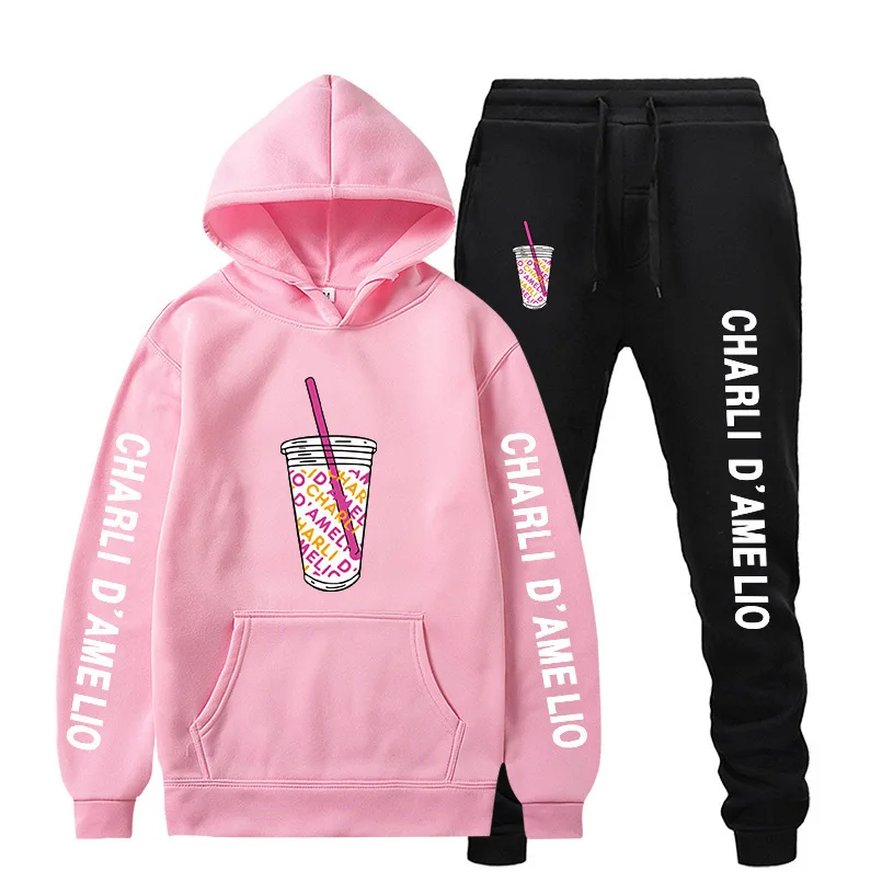 New Charli Damelio Hoodie Sweatshirt Sweatpants Suit charlie damelio Shirt Trousers Sets Unisex Clothes Casual Pullover Sets
New Charli Damelio Hoodie Sweatshirt Sweatpants Suit charlie damelio Shirt Trousers Sets Unisex Clothes Casual Pullover Sets