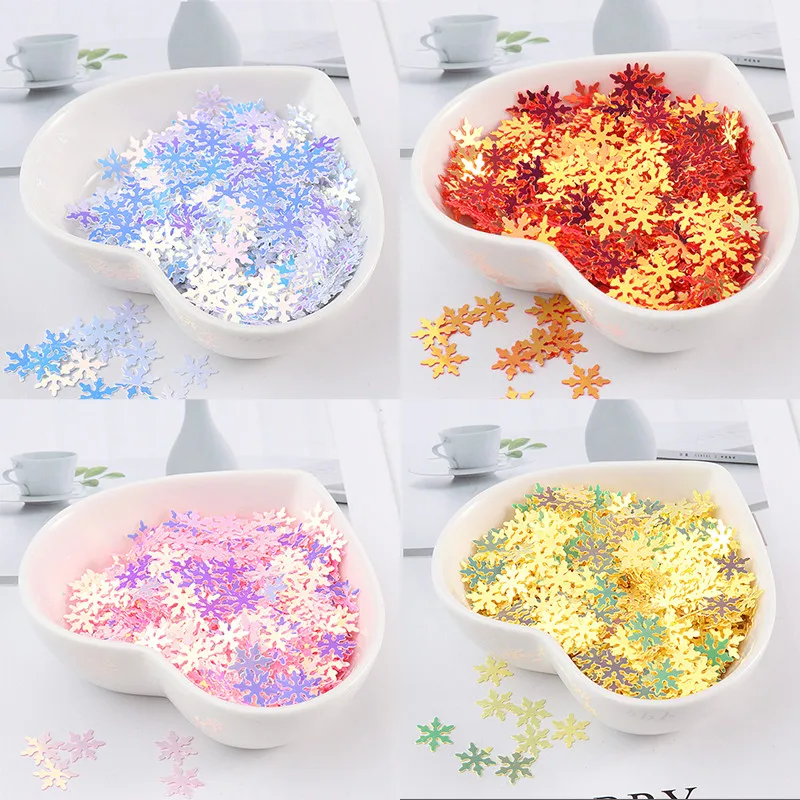 9mm 320PCS DIY Sequins Snowflake Colorful Cute Manicure Accessories Paillettes Sequins Nail Decoration DIY Material 
9mm 320PCS DIY Sequins Snowflake Colorful Cute Manicure Accessories Paillettes Sequins Nail Decoration DIY Material