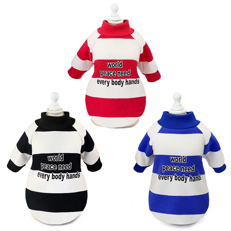 Puppy Dog Winter Warm Striped Sweater Dog Clothes Pet Products Warm Dogs Jersey Autumn And Winter Sweater Pet Clothing Coat
Puppy Dog Winter Warm Striped Sweater Dog Clothes Pet Products Warm Dogs Jersey Autumn And Winter Sweater Pet Clothing Coat