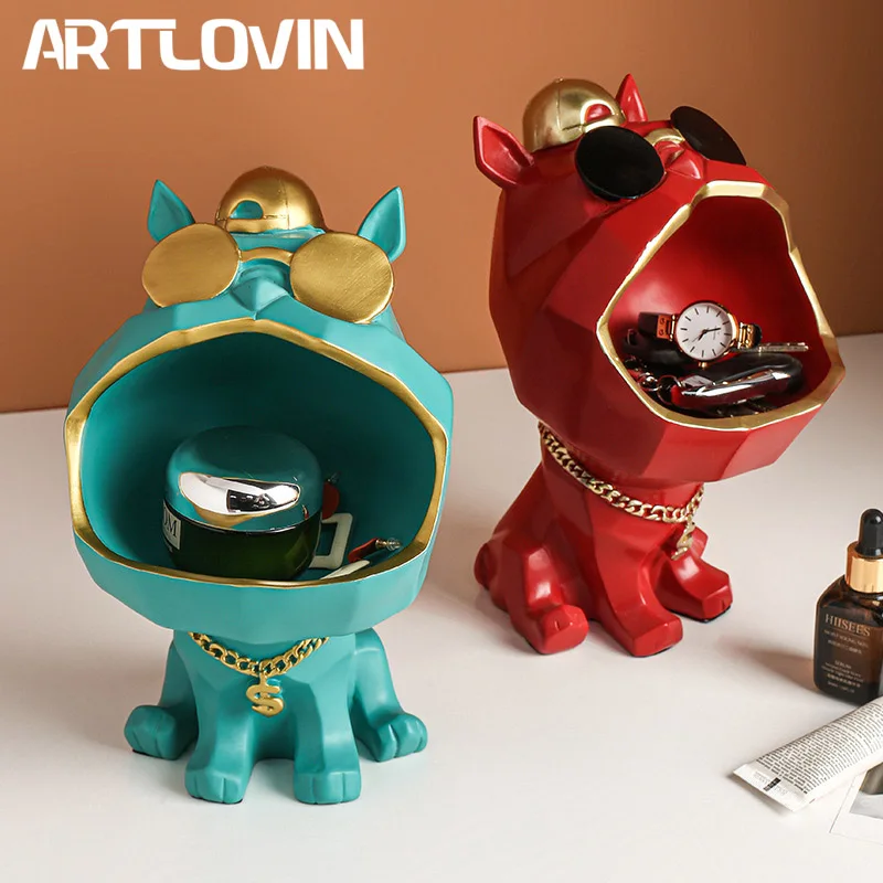 Cool Dog Resin Art Sculpture Big Mouth Dog Storage Box Home Decoration Figurines Home Decor Gift Decorative Tabletop Ornaments
Cool Dog Resin Art Sculpture Big Mouth Dog Storage Box Home Decoration Figurines Home Decor Gift Decorative Tabletop Ornaments