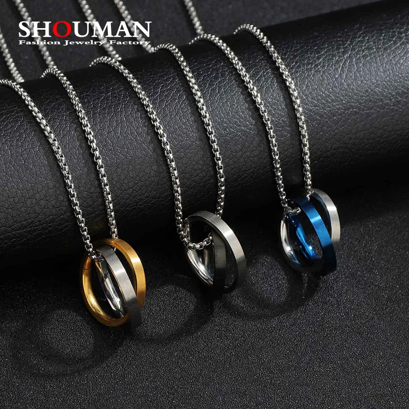 SHOUMAN Geometry Interlocking Circle Male Pendant Necklacefor Men Stainless Steel Trendy Geometric Stacking Streetwear Necklace
SHOUMAN Geometry Interlocking Circle Male Pendant Necklacefor Men Stainless Steel Trendy Geometric Stacking Streetwear Necklace