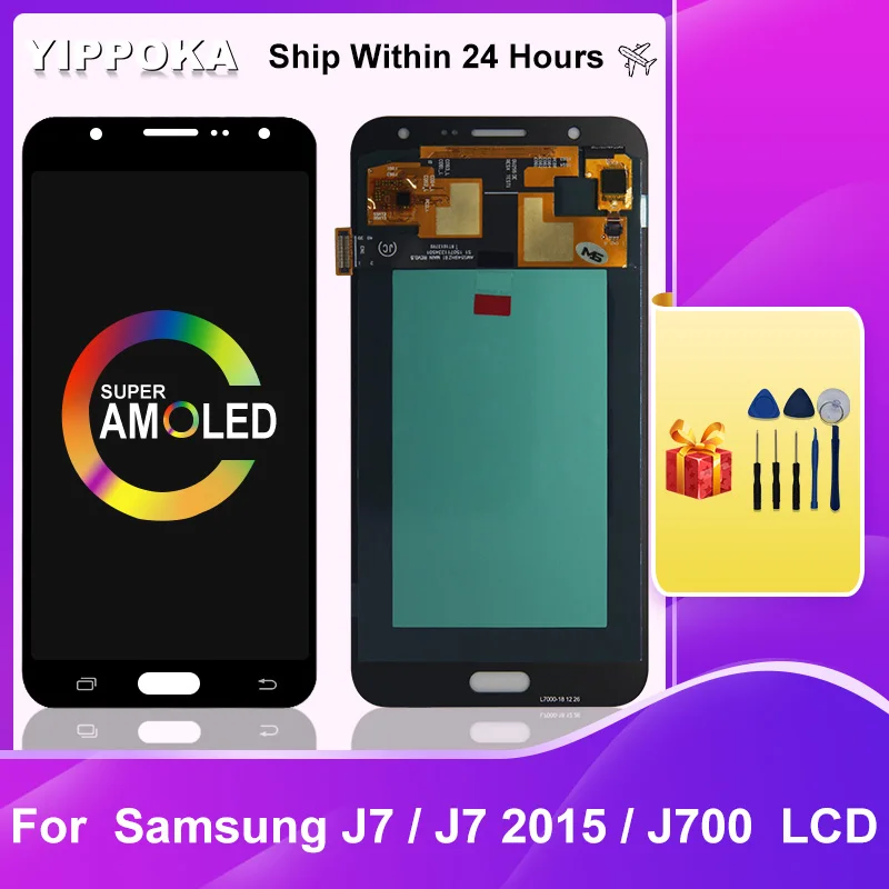 5.5" AMOLED For Samsung Galaxy Display J700 LCD J700H J700M Touch Screen Digitizer For Samsung J7 2015 J700F LCD Assembly Parts
5.5" AMOLED For Samsung Galaxy Display J700 LCD J700H J700M Touch Screen Digitizer For Samsung J7 2015 J700F LCD Assembly Parts