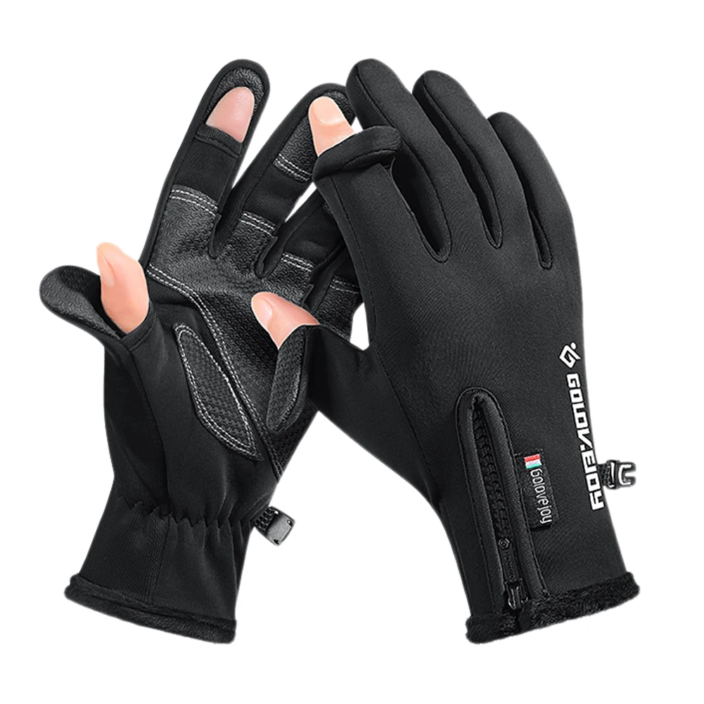 Winter Cycling Fishing Gloves Warm Touch Screen Gloves 2-Cut Fingers Waterproof Unisex Gloves for Fishing Cycling Running
Winter Cycling Fishing Gloves Warm Touch Screen Gloves 2-Cut Fingers Waterproof Unisex Gloves for Fishing Cycling Running