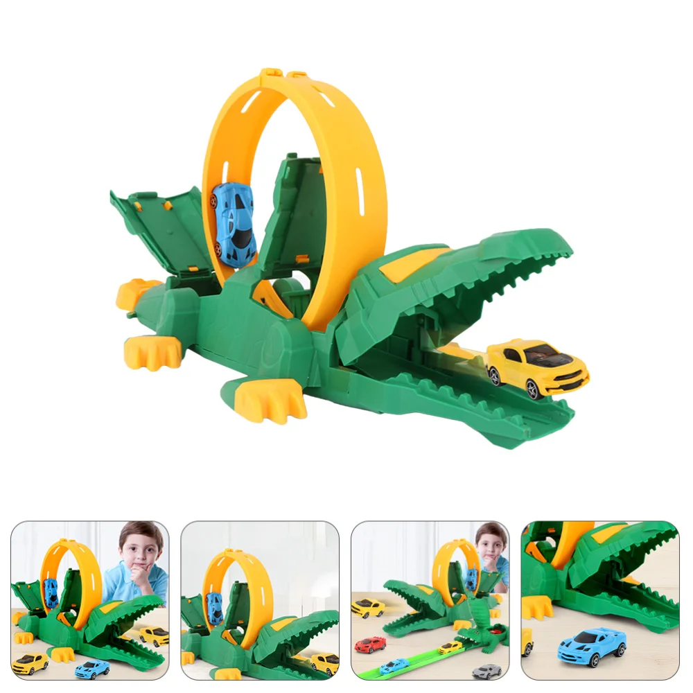 

1 set of Children Crocodile Ejection Catapult Rail Car Infant Plaything