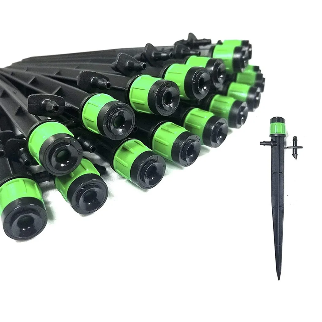 100 Pcs/set Micro Bubbler Drip Irrigation Adjustable Emitter Stake Water Dripper Home Graden Supplies
100 Pcs/set Micro Bubbler Drip Irrigation Adjustable Emitter Stake Water Dripper Home Graden Supplies