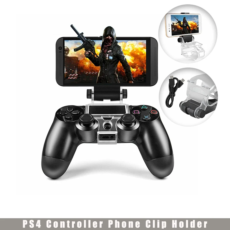 

Cell Mobile Phone Stand For PS4 Controller Mount Hand Grip Joystick For PlayStation 4 Gamepad Smartphone Android Clip Holder New