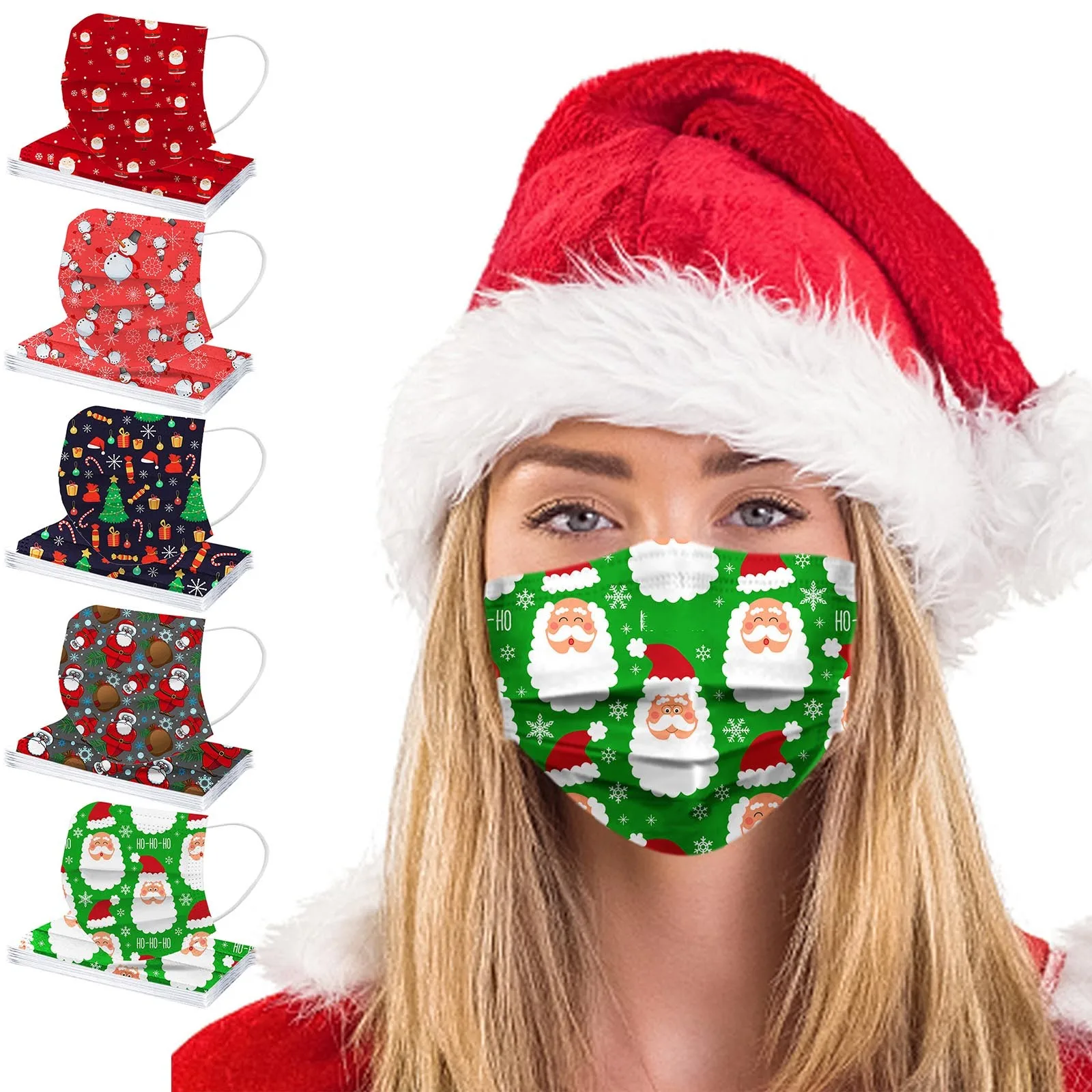 Christmas Soft Masks For Adults 3-Layer Mask Disposable Unisex Santa Claus Printed Navidad Xmas 2021 Mascarilla Cosplay masque
Christmas Soft Masks For Adults 3-Layer Mask Disposable Unisex Santa Claus Printed Navidad Xmas 2021 Mascarilla Cosplay masque