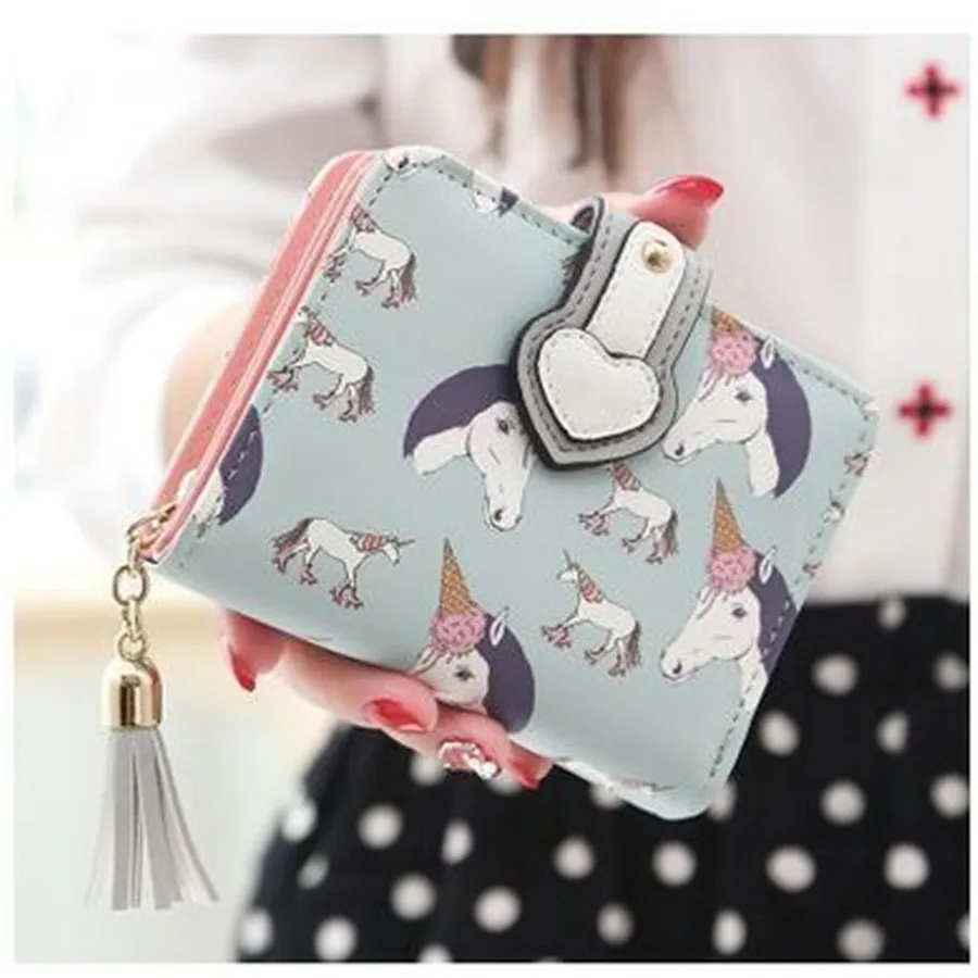 Cute Cartoon Animal Print Bi-fold Love Buckle Fashion Tassel Zipper Short Wallet Ladies Wallet
Cute Cartoon Animal Print Bi-fold Love Buckle Fashion Tassel Zipper Short Wallet Ladies Wallet