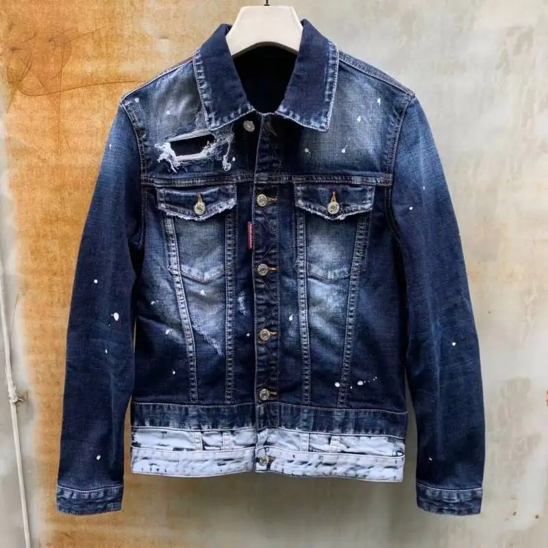 2021 Dsquared2 модный трендовый стиль панк мотоциклетная Повседневная джинсовая куртка с лацканами мужская одежда 1910
2021 Dsquared2 модный трендовый стиль панк мотоциклетная Повседневная джинсовая куртка с лацканами мужская одежда 1910