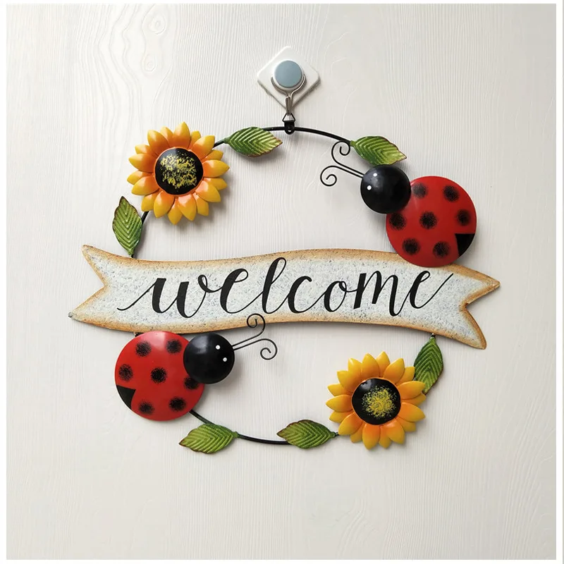 Metal Sunflower And Beetle Welcome Sign Wall Decoration Pendant, Suitable For Garden, Courtyard Porch Balcony, Living Room Cute
Metal Sunflower And Beetle Welcome Sign Wall Decoration Pendant, Suitable For Garden, Courtyard Porch Balcony, Living Room Cute