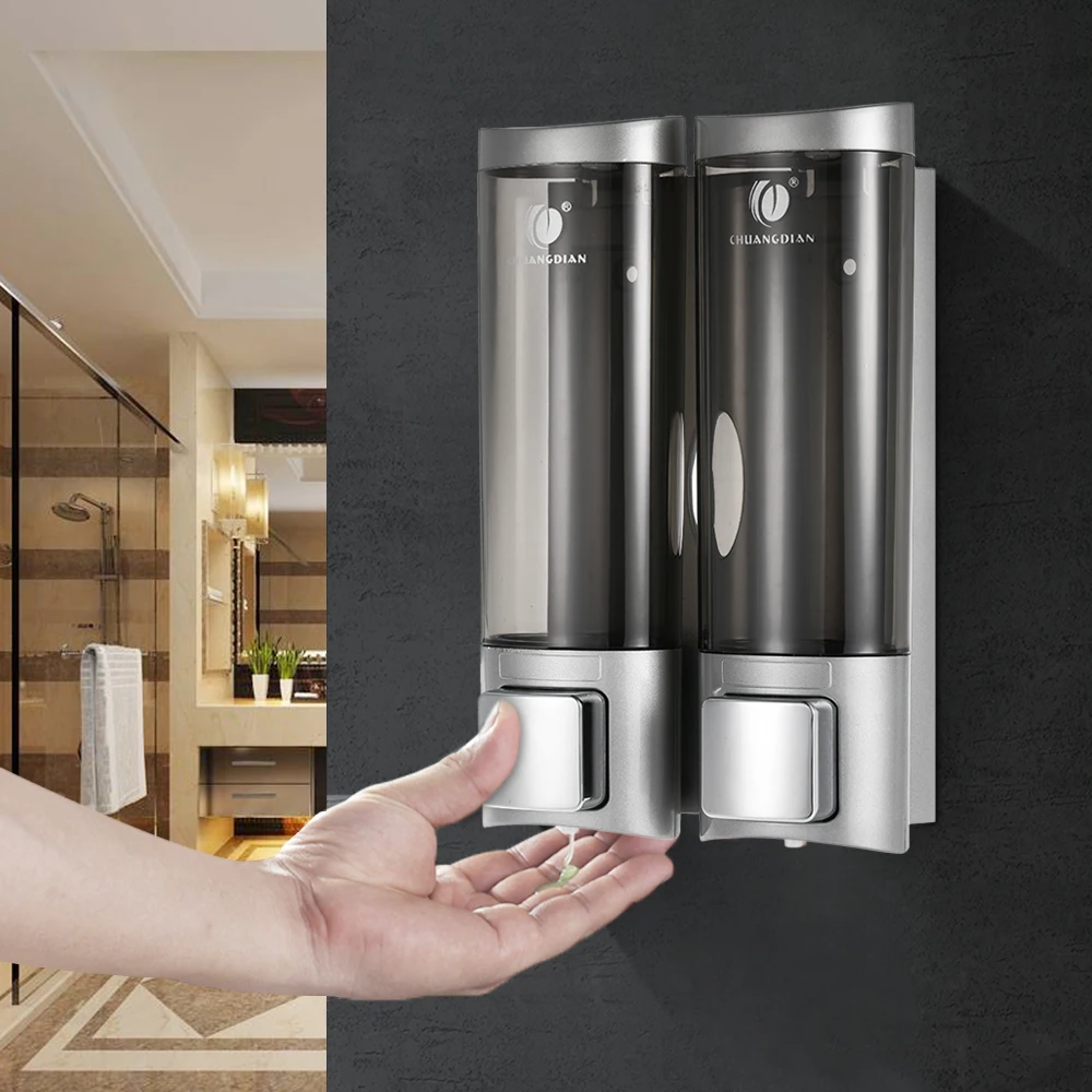 Double Soap Dispenser Liquid Shampoo Dispenser Hand Cleanser Washroom Lotion Pump Bathroom Accessories Wall Soap Dispenser
Double Soap Dispenser Liquid Shampoo Dispenser Hand Cleanser Washroom Lotion Pump Bathroom Accessories Wall Soap Dispenser