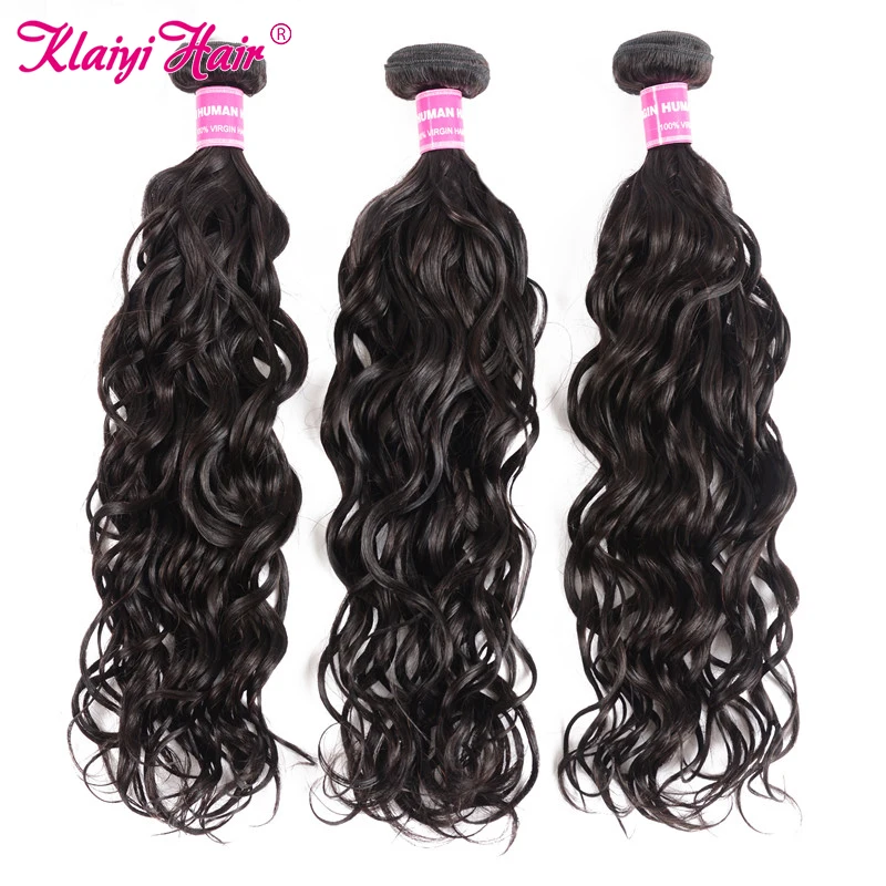 KLAIYI Hair Brazilian Natural Wave Hair Bundles Double Weft Human Hair 3 Piece 8-26 Inch Natural Black Remy Hair Weave
KLAIYI Hair Brazilian Natural Wave Hair Bundles Double Weft Human Hair 3 Piece 8-26 Inch Natural Black Remy Hair Weave