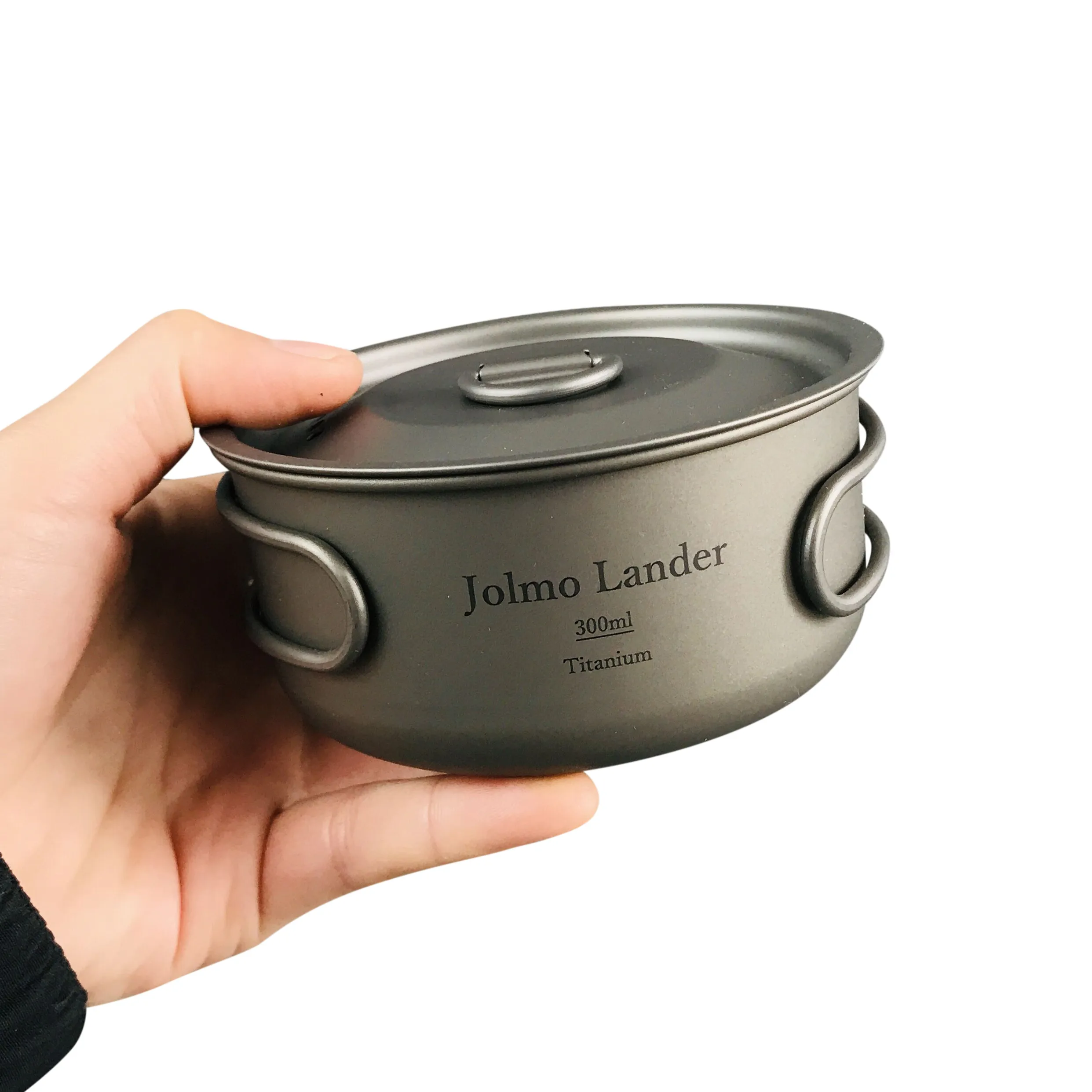 Jolmo Lander титановая чаша с крышкой для кемпинга походов пикника набор посуды 300 мл/500