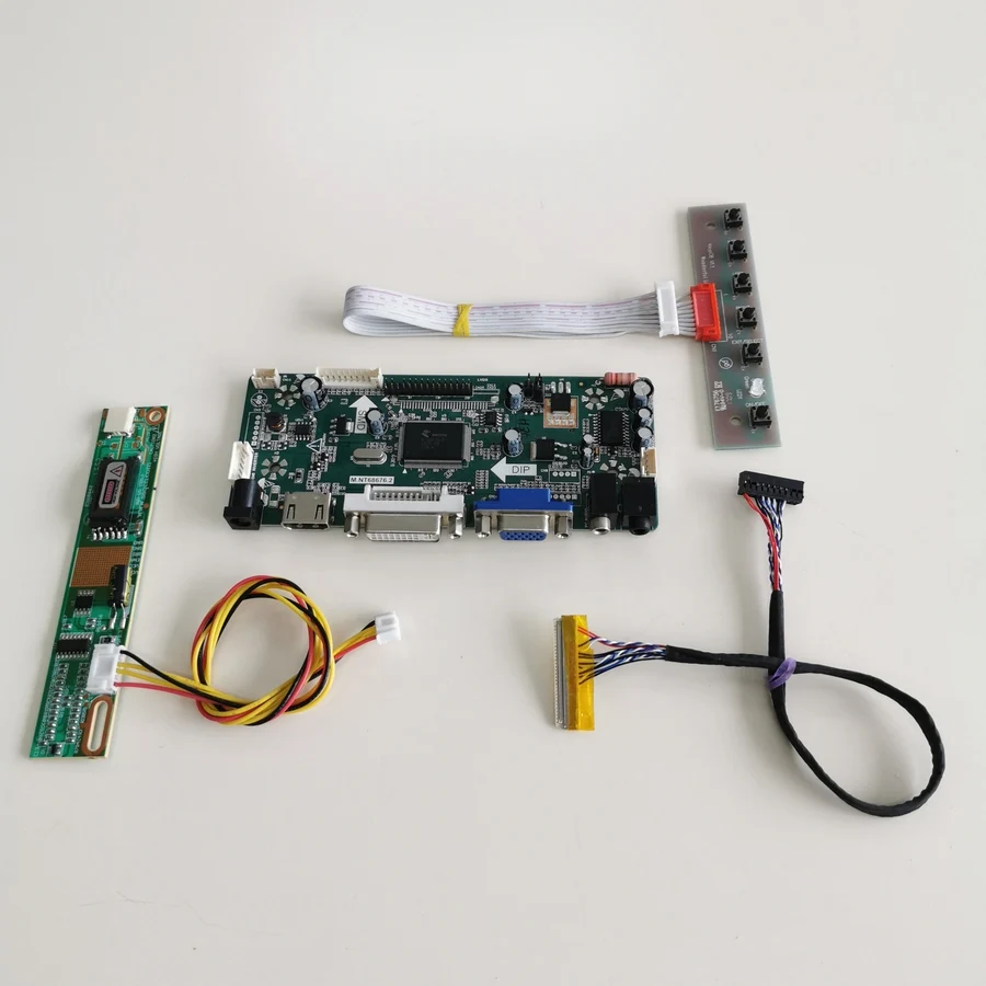 For HT14X19-300/301 LCD Monitor Panel VGA DVI MNT68676 Display Controller Drive Card 1024*768 14.1" LVDS 30Pin CCFL DIY Kit
For HT14X19-300/301 LCD Monitor Panel VGA DVI MNT68676 Display Controller Drive Card 1024*768 14.1" LVDS 30Pin CCFL DIY Kit