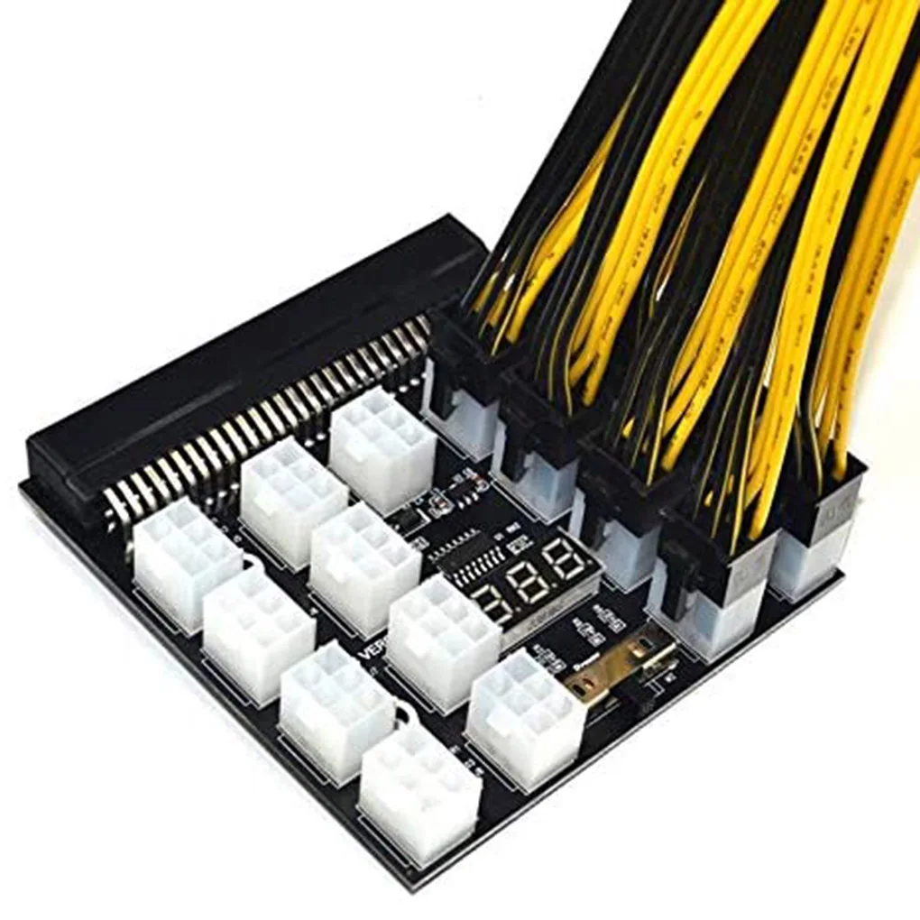 12V PCI-E 12/17x 6 Pins Power Adapter Server Power Supply Breakout Board For HP 1200W 750W PSU Server GPU BTC Mining
12V PCI-E 12/17x 6 Pins Power Adapter Server Power Supply Breakout Board For HP 1200W 750W PSU Server GPU BTC Mining