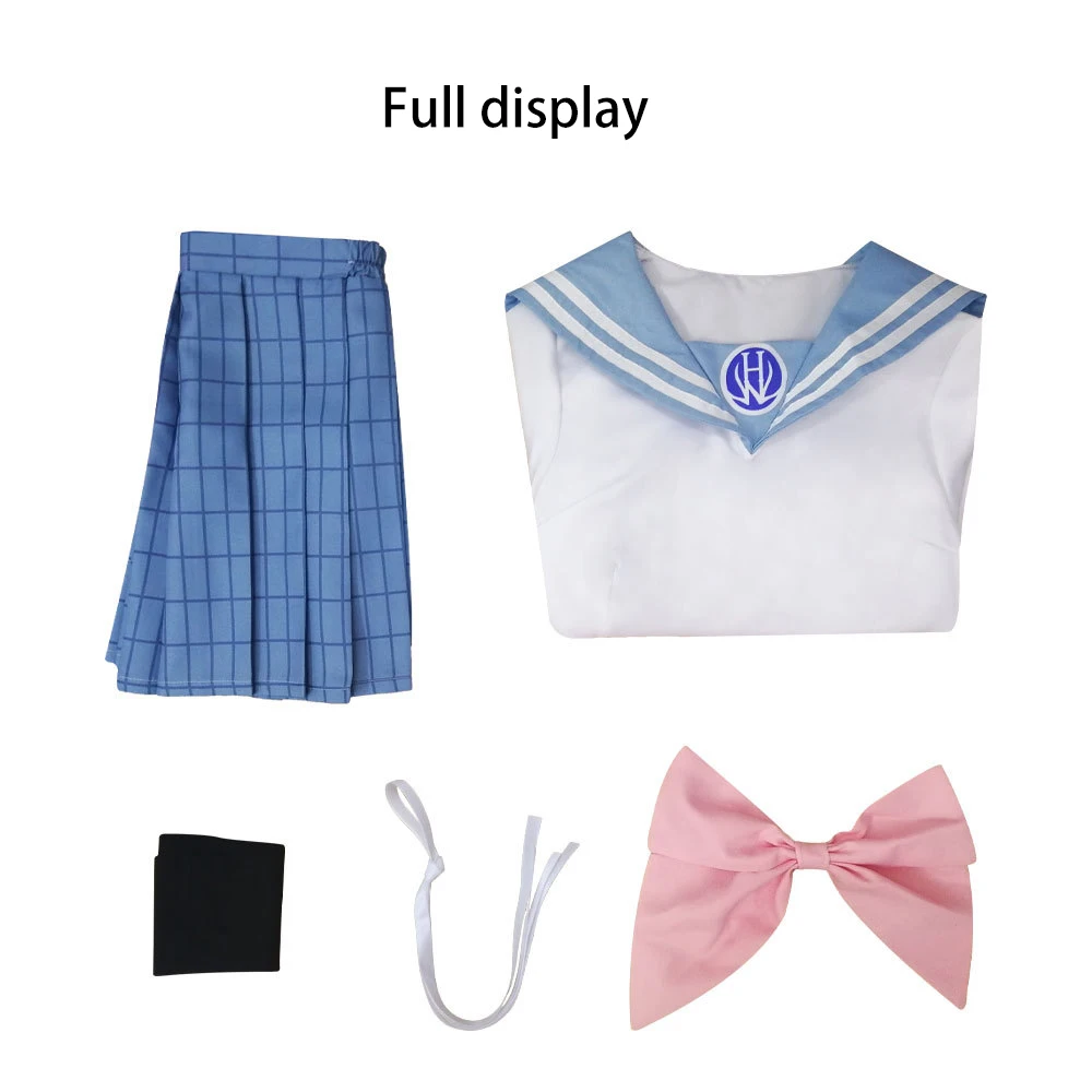 Hot Anime Danganronpa Maizono Sayaka Cosplay Costume Uniform Shirt sailor dress School girls uniform outfit custom Halloween