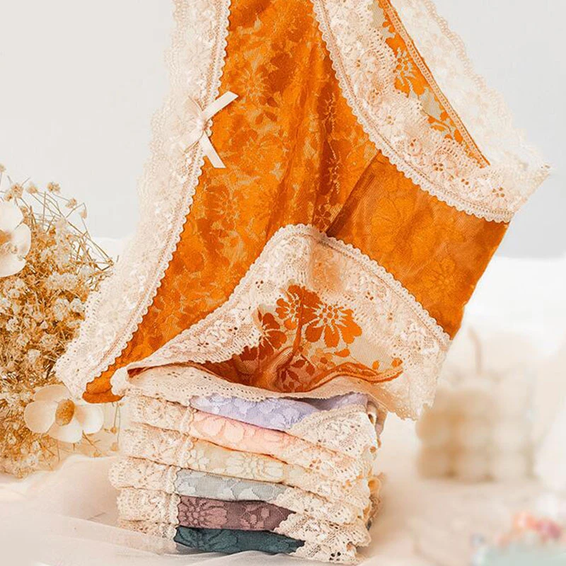 Women's Lace Panties Flower Print Seamless Underwear Ladies Briefs Sexy Low Waist Underpants Lingerie Lingerie Woman Intimates
Women's Lace Panties Flower Print Seamless Underwear Ladies Briefs Sexy Low Waist Underpants Lingerie Lingerie Woman Intimates