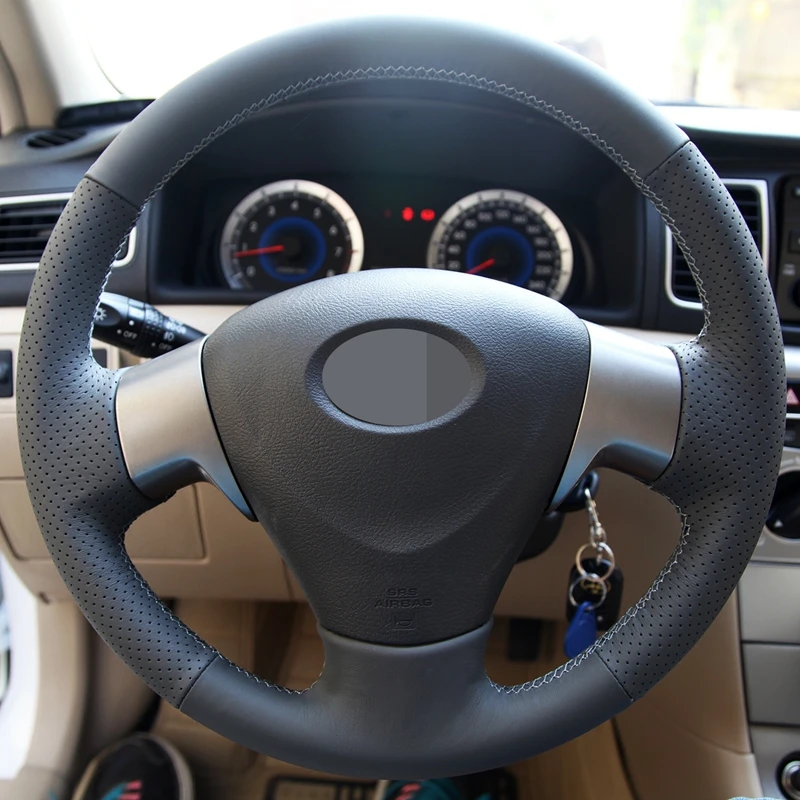 Artificial Leather Hand-Stitched Black Car Steering Wheel Cover for Toyota Corolla 2006-2010 Matrix 2009 Auris 2007-2009 car
Artificial Leather Hand-Stitched Black Car Steering Wheel Cover for Toyota Corolla 2006-2010 Matrix 2009 Auris 2007-2009 car