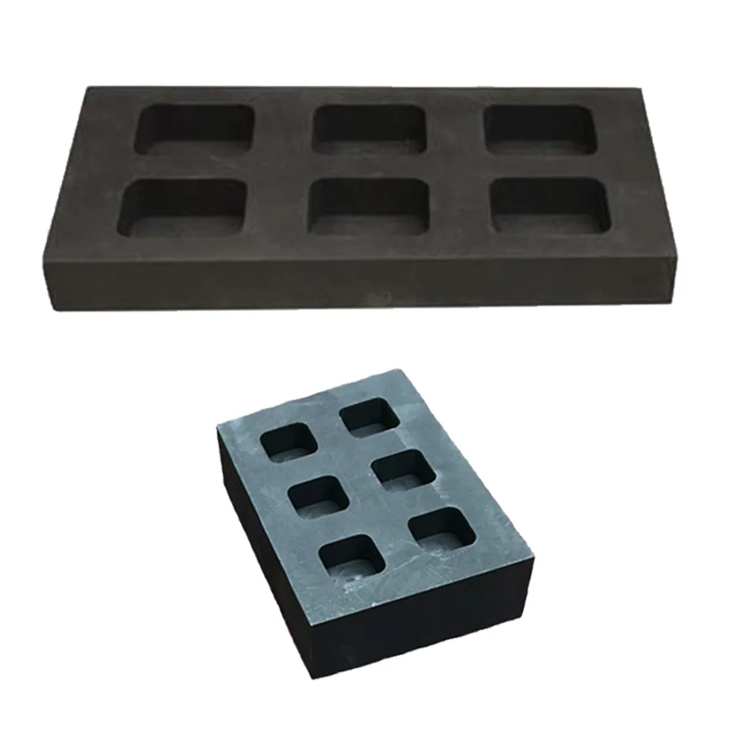 2pcs 6-slot Professinal Graphite Ingot Mold Non-stick Smelting Tool Black
2pcs 6-slot Professinal Graphite Ingot Mold Non-stick Smelting Tool Black