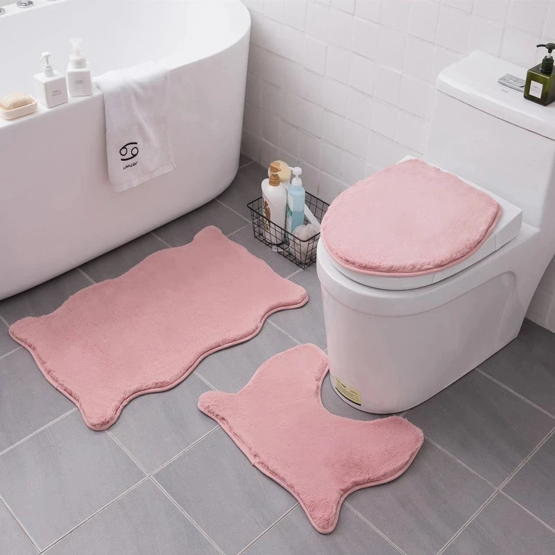 Fluffy Bathroom Carpet Special-Shaped Bath Mat Set Water Absorption Floor Toilet Rugs Doormat Entrance Soft Shaggy Bathroom Pad
Fluffy Bathroom Carpet Special-Shaped Bath Mat Set Water Absorption Floor Toilet Rugs Doormat Entrance Soft Shaggy Bathroom Pad