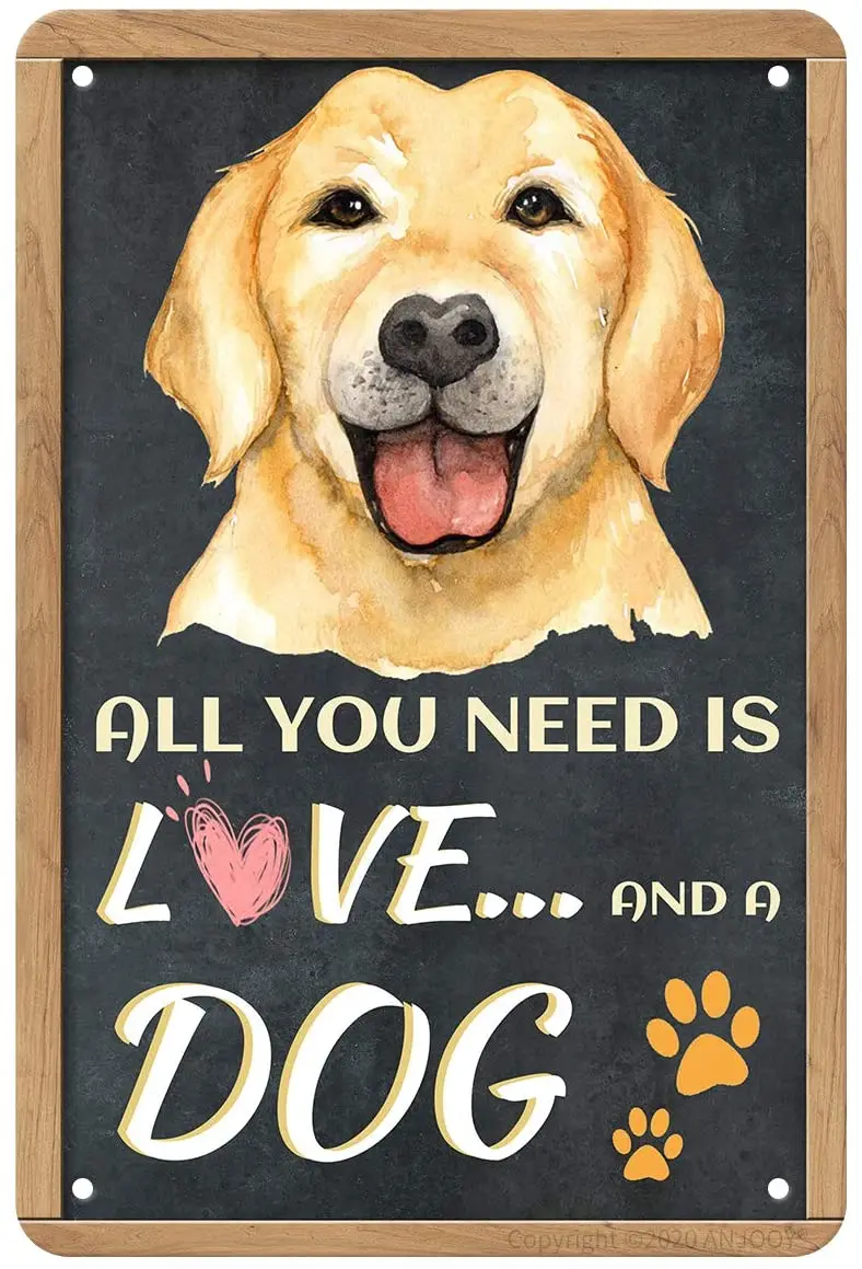 ANJOOY Metal Tin Signs-Love and A Dog-Restaurant Bar Hotel Restaurant Cafe House Bedroom Bathroom Garage Decoration.8x12Inch
ANJOOY Metal Tin Signs-Love and A Dog-Restaurant Bar Hotel Restaurant Cafe House Bedroom Bathroom Garage Decoration.8x12Inch